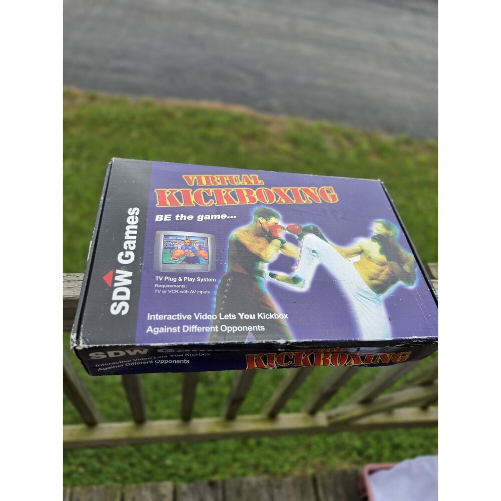 Virtual Kickboxing Plug and Play TV Game SDW Games 2000s Boxing Console Complete